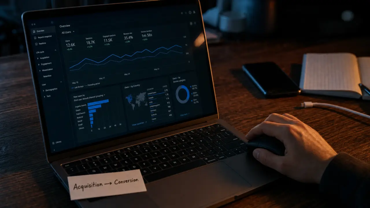 Comment utiliser Google Analytics : tableau de bord performance