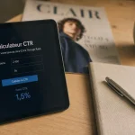CTR define : taux de clic, impressions et clics