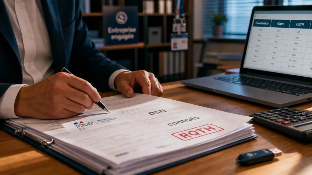 Exonération charges patronales travailleur handicapé : aides Agefiph et RQTH