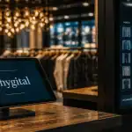 Phygitale définition : borne tactile phygital en magasin