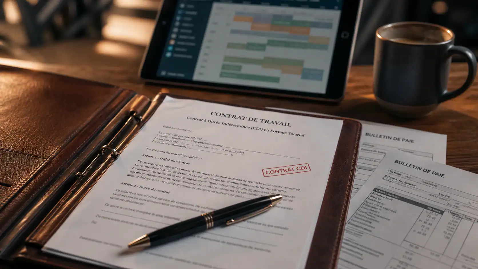 Portage salarial cdi : contrat CDI et bulletins de salaire