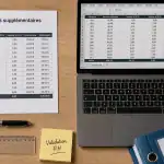 Tableau heures supplémentaires : colonnes et majorations 25 % et 50 %