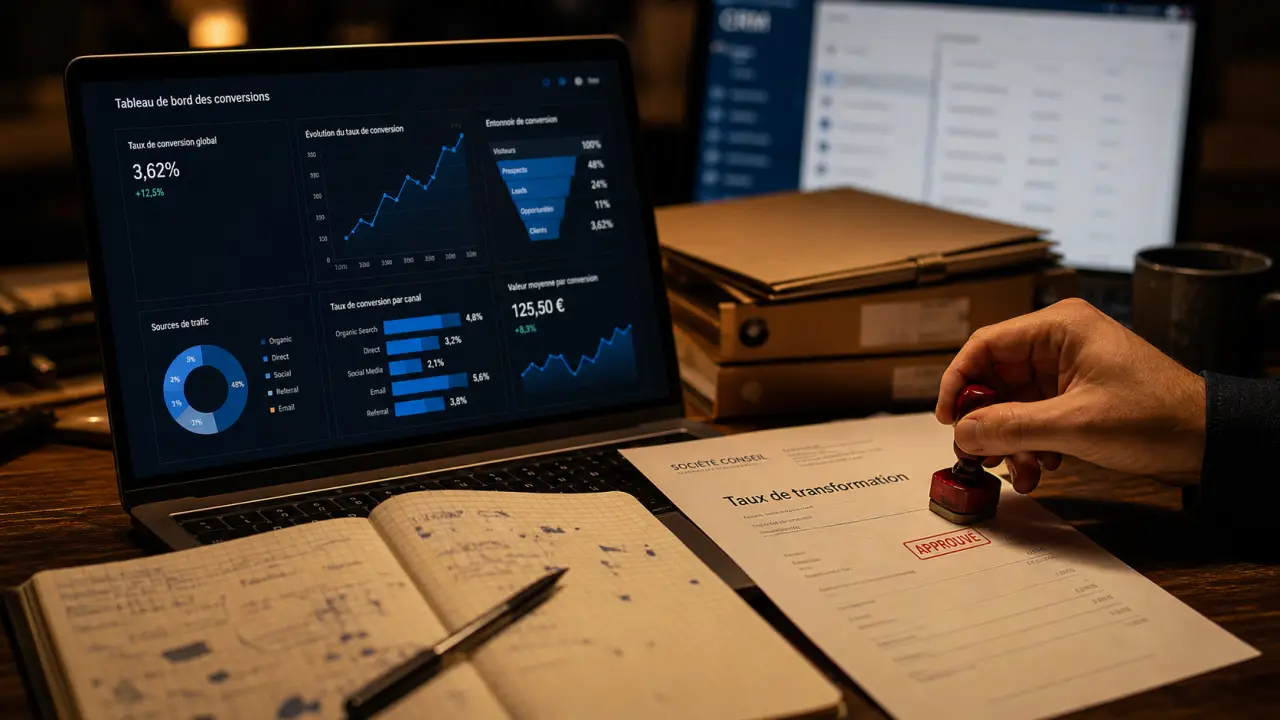 Taux de transformation définition : tableau de conversion et CRM
