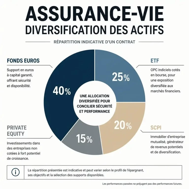 Diversification des supports financiers dans le contrat d'assurance vie Lucya Cardif