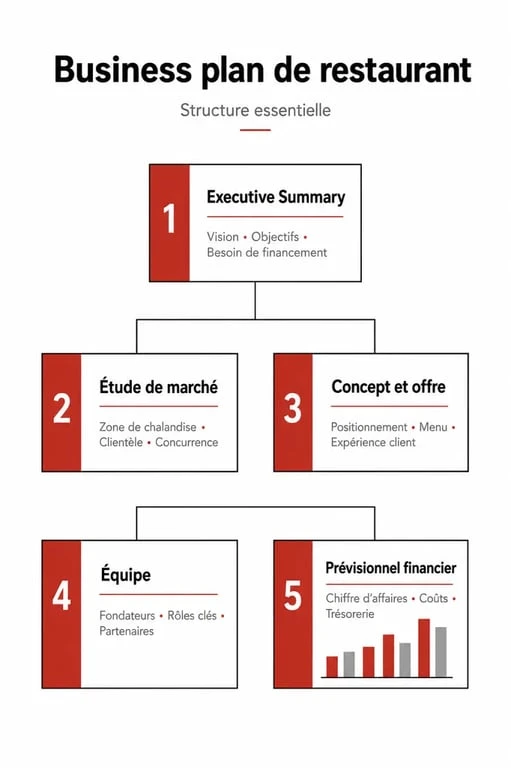Structure type d'un business plan resto efficace