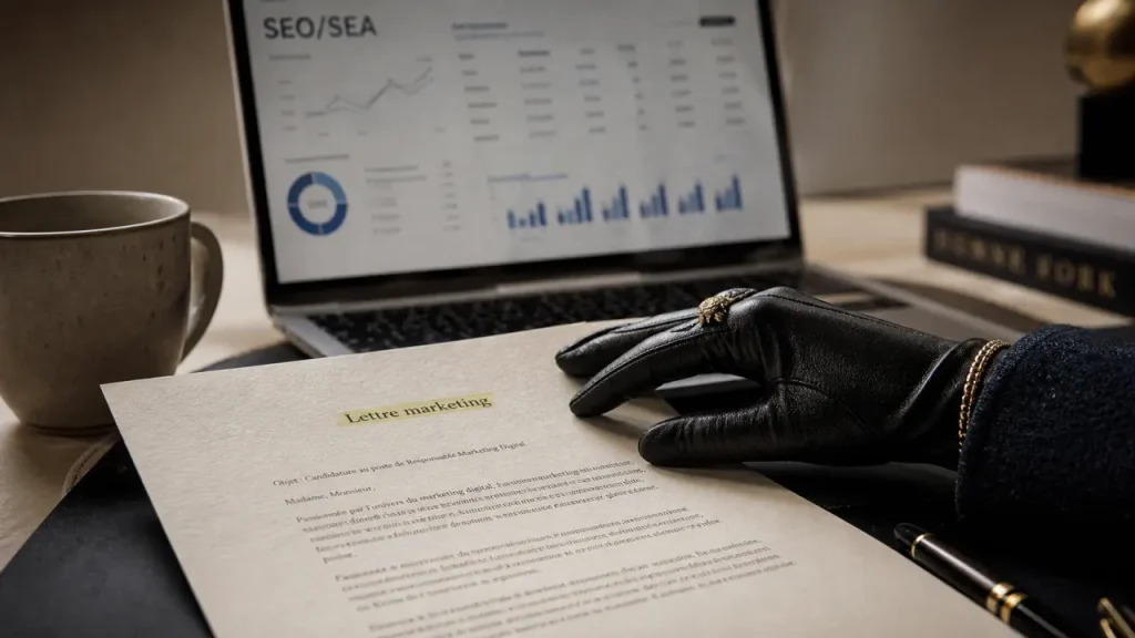 Lettre de motivation marketing digital : 4 blocs pour convaincre en une page