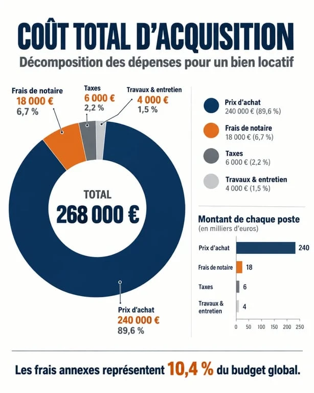 Décomposition des coûts pour un investissement immobilier à Rennes