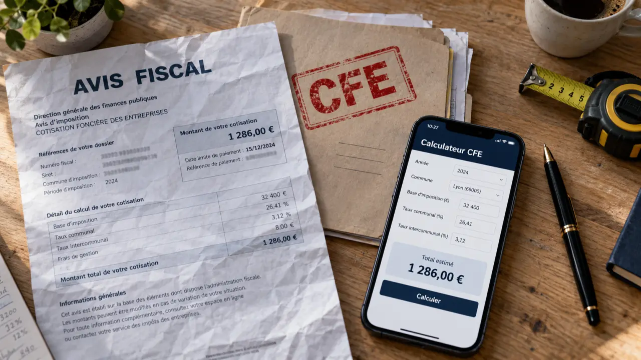 CFE simulation : calcul facture, taux communal insuffisant