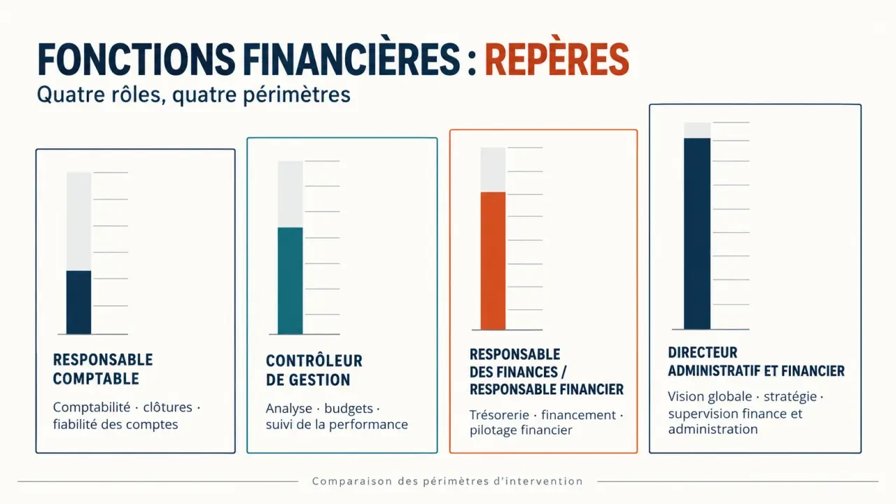 Responsable des finances et comparaison des principaux métiers financiers